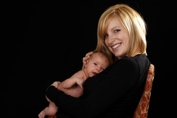 Mutter mit ihrem Baby