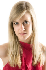 Naklejka premium Teenager Face Girl