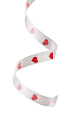 ribbon on the white.