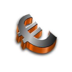 3D Euro Symbol