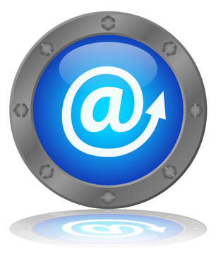 @ Button (At Sign Arrobas Internet Web Address Online e-mail)