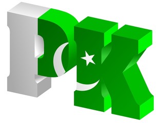 vector Internet top-level domain of Pakistan - obrazy, fototapety, plakaty