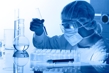 scientist working at the laboratory