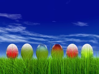 High resolution conceptual 3D human jumping happy in grass