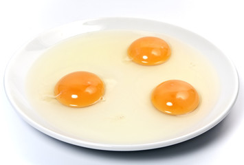 Drei Eigelb