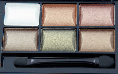 Close-up of eye shadow kit