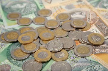 Polish banknotes and coins
