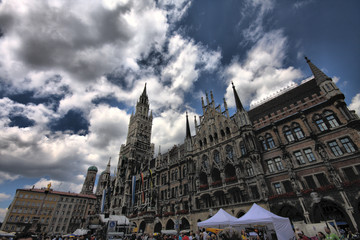 Fototapeta na wymiar München Marienplatz