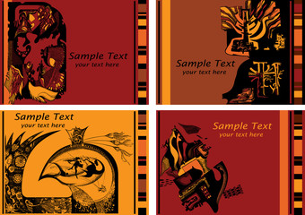 Abstract vector art-illustration. Place for your text.