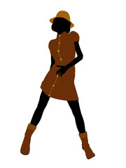 Casual Woman Illustration Silhouette