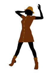 Casual Woman Illustration Silhouette