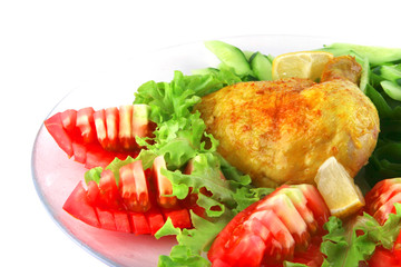 roasted chicken drumstick