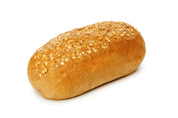 Fresh bread isolated on the white background