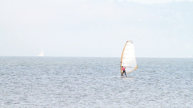 Windsurfing on the Bay