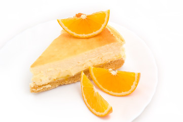 Fototapeta na wymiar Pomarańczowy deser