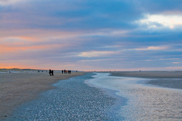 Strandspaziergang, Nordsee, Juist, Ebbe