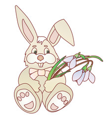 easter bunny vector ilustration