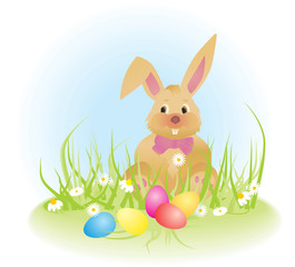 easter bunny vector ilustration
