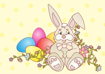 easter bunny vector ilustration