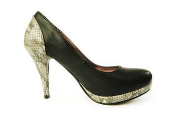 Woman shoes isolated on the white background