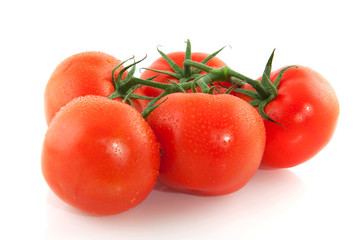 Cluster of fresh tomatoes