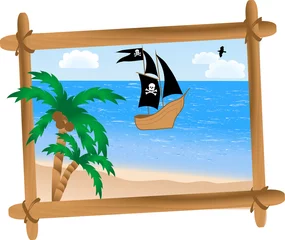 Stickers meubles Pirates Navire pirate