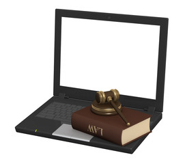 Fototapeta premium Internet and law