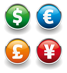 Money symbol buttons