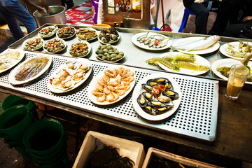 delicious food is offered in the chinese open air restaurant