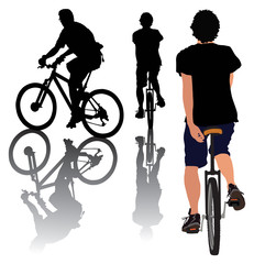 Regular and monowheel bike © Dariusz Kopestynski