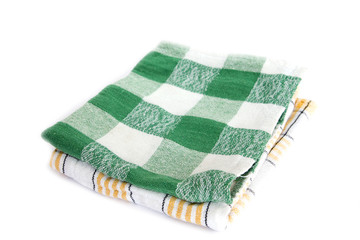 table napkins on white background