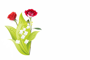 Obraz premium Roses & muguet