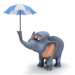 Umbrella Elephant 3D
