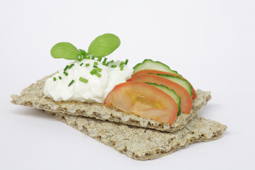 Knäckebrot mit Quark
