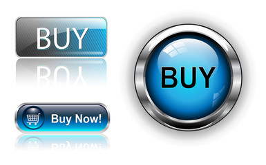 Buy buttons, icons set.