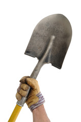 Gardener Holding a Shovel