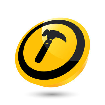 hammer zeichen symbol werkzeug icon
