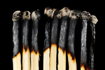 row of matches