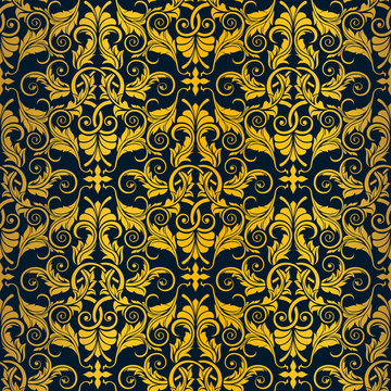 Gold seamless wallpaper © Nikolay Zaburdaev