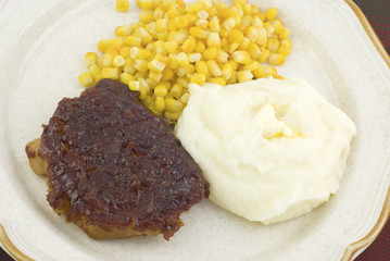 Barbecue Pork Loin Meal