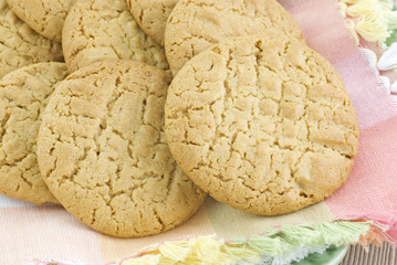 Peanut Butter Cookies Closeup