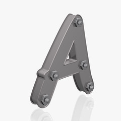 Alphabet - Metall - Buchstabe-A