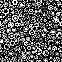 Seamless gears background.