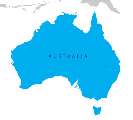 Political map of Australia