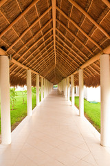 Long Walk Under Thatched Roof