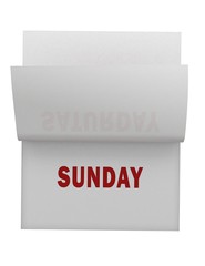 Calendar with flipping page isolated