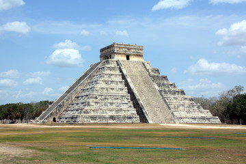 Kukulcan pyramid in Chichen Itza, Mexico