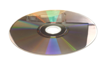 Reflection and color spectrum on a computer disk