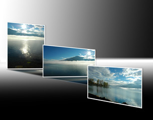 Alba e tramonto sul lago maggiore
