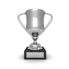 3d silver trophy
